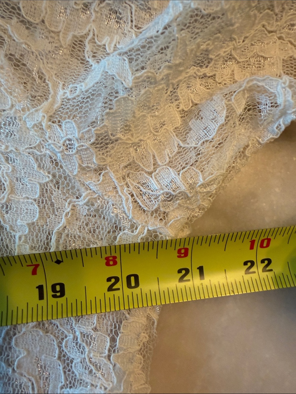 Comfy U.S.A Women’s Cream Lace Button-Down Tunic Shirt - Picture 7 of 15